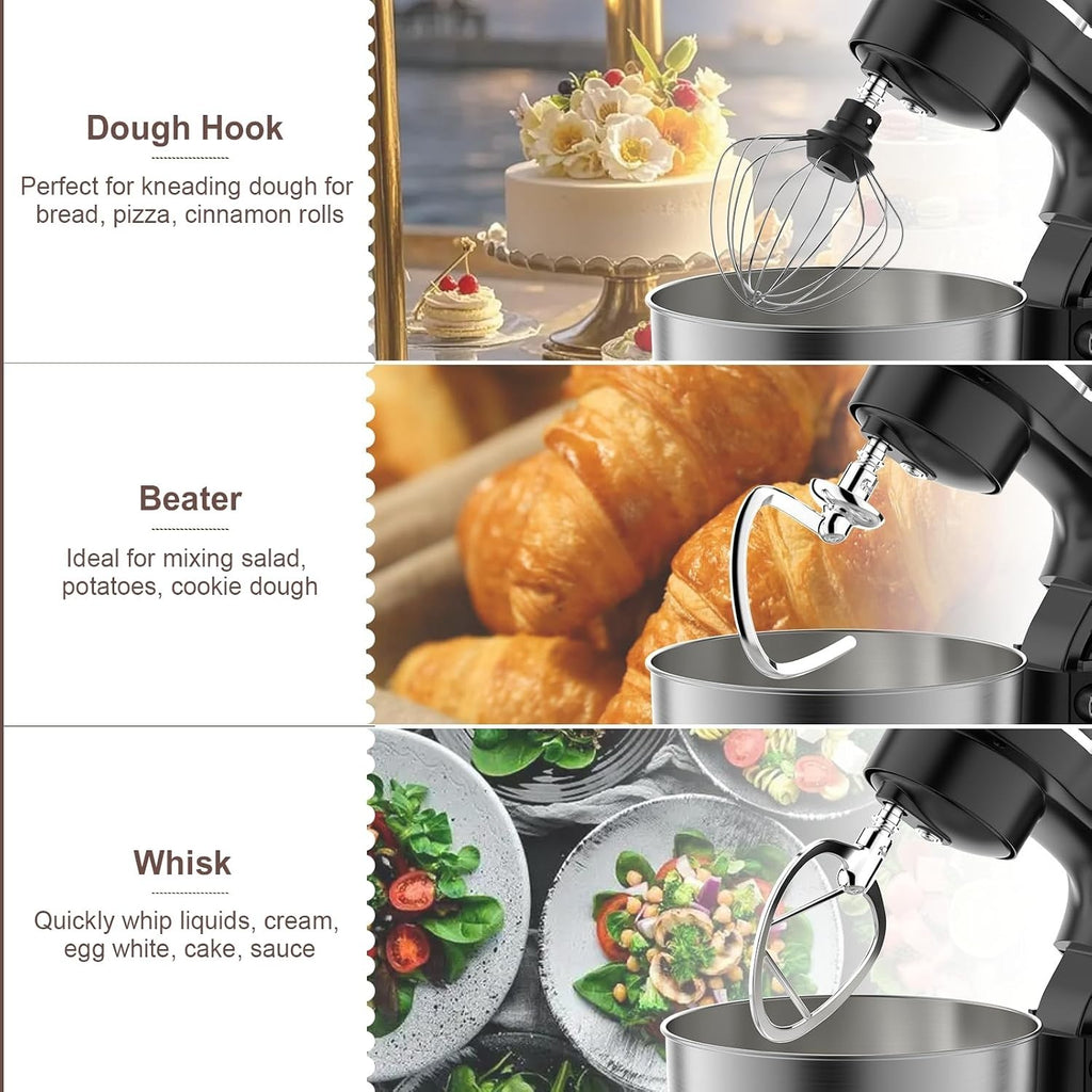 Stand Mixer 1500W 6L 10 Speeds & Tilt-Head