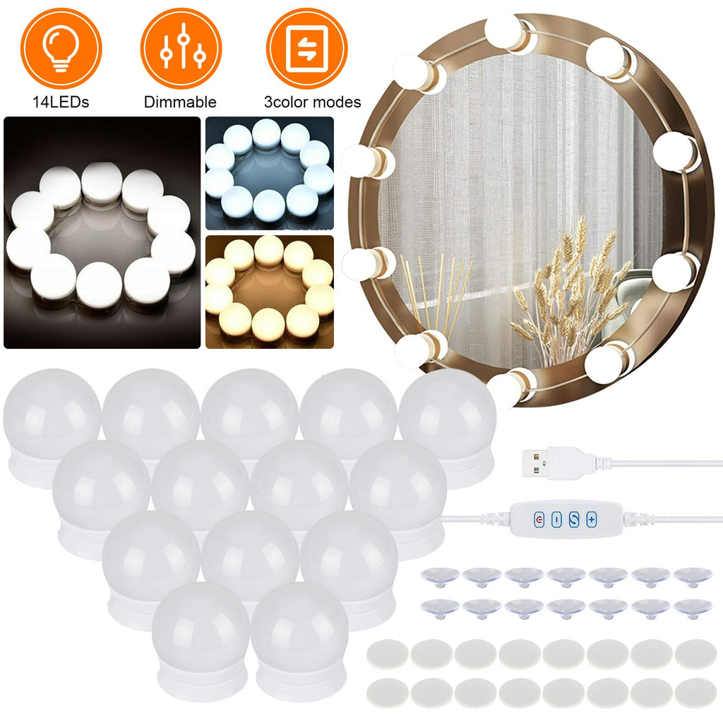 NEW 14PCS Make Up Mirror Lights Kit Bulbs — main product photo