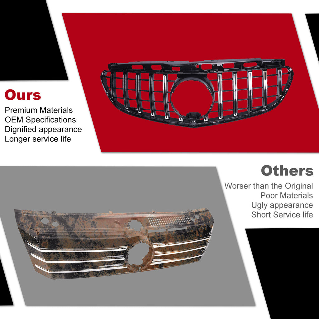 Front Grille w/ Camera Kit for Mercedes E-CLASS — product photo 4 of 12