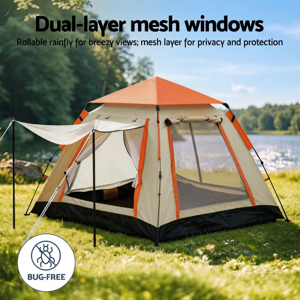 Weisshorn Pop Up Camping Tent 3-4 Person Automatic — product photo 5 of 9