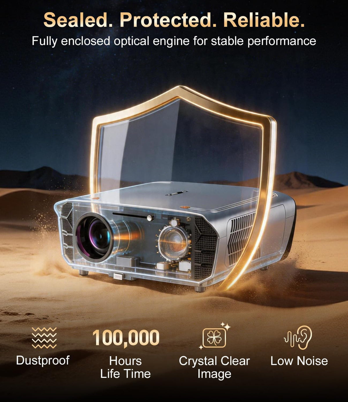 4K Google TV Projector