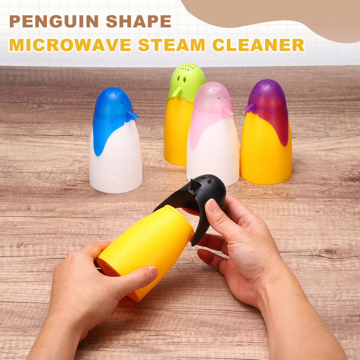 2pcs Microwave Steam Cleaner — product photo 6 of 7