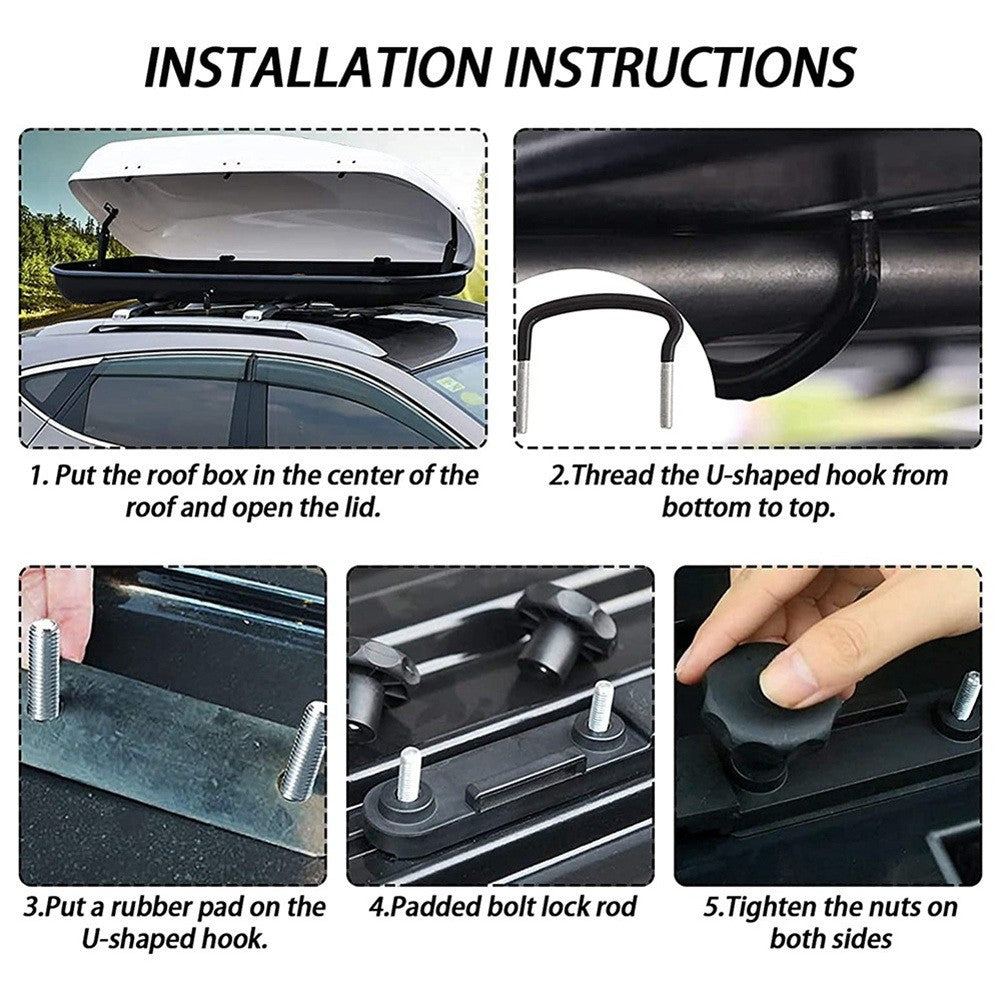 4 PCS Car Roof Luggage Accessories Van Mounting — product photo 5 of 8