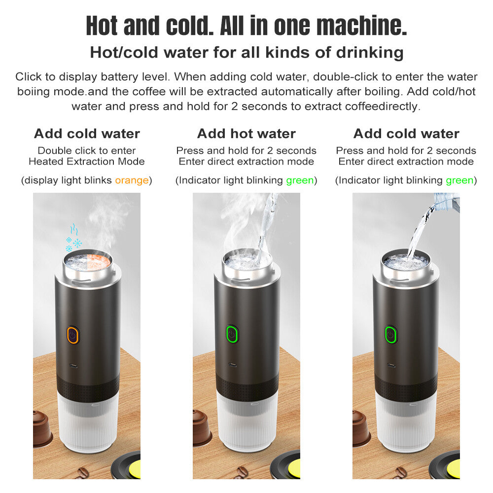 Wireless Electric Portable Espresso Coffee Machine Travel Camping — product photo 10 of 12