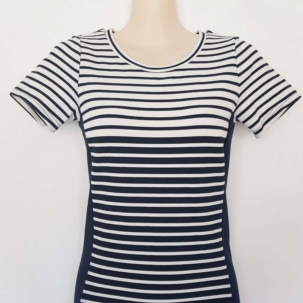 DOTTI Striped T-Shirt Dress Casual Ladies Wear Short — product photo 2 of 12