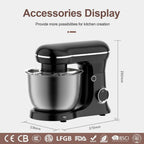 Stand Mixer 1500W 6L 10 Speeds & Tilt-Head