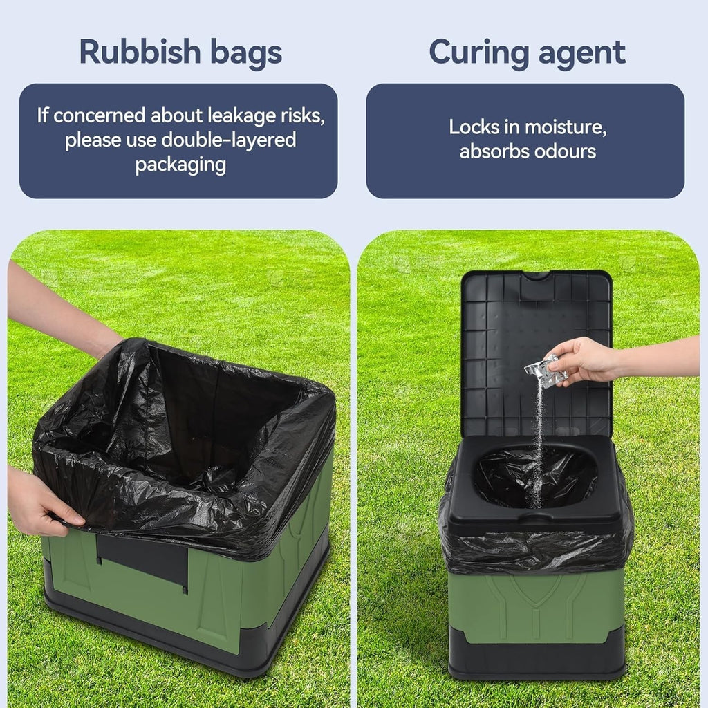 Portable Foldable Camping Toilet for Adult Large Travel — product photo 2 of 8