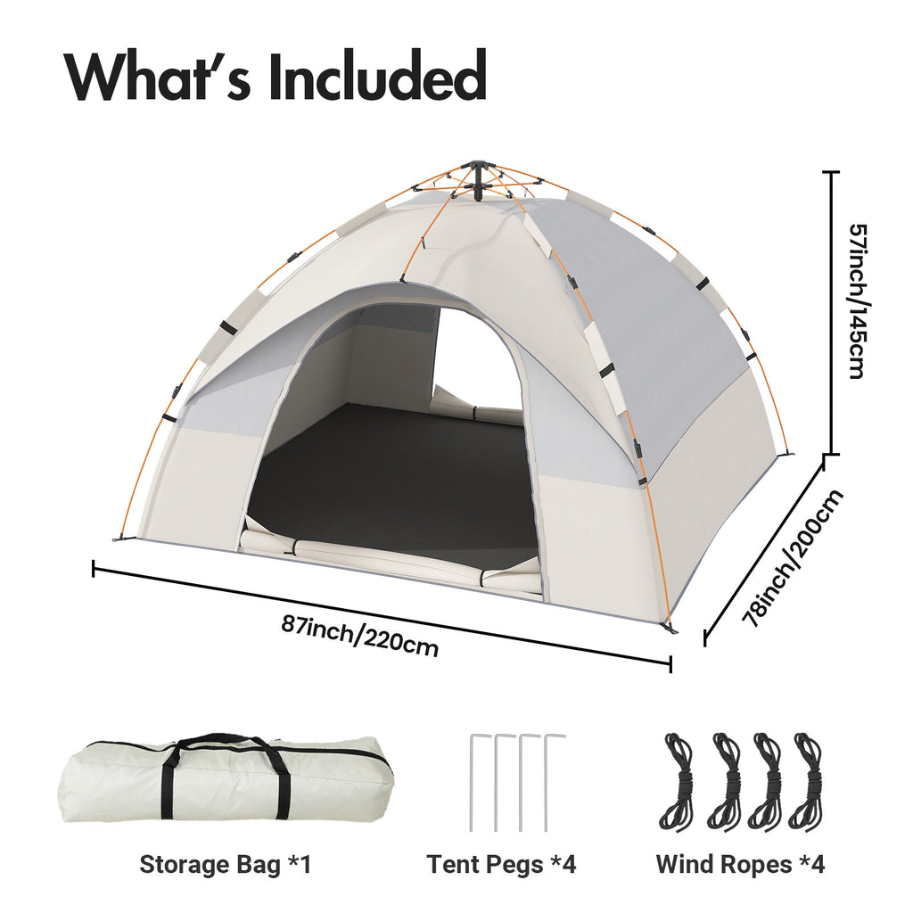 Camping Tent Pop Up 3 Person Family Hiking — product photo 3 of 12