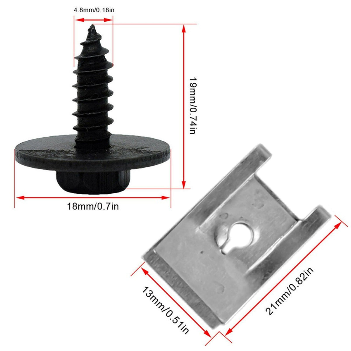 High Quality Screw Fastener Replacement Parts 20pcs For — product photo 10 of 12